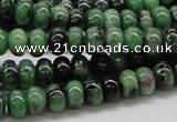 CRZ06 15.5 inches 5*8mm rondelle ruby zoisite gemstone beads Wholesale