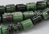 CRZ09 15.5 inches 10*12mm column ruby zoisite gemstone beads Wholesale