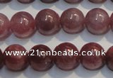 CRZ1002 15.5 inches 6mm - 6.5mm round A grade natural ruby beads
