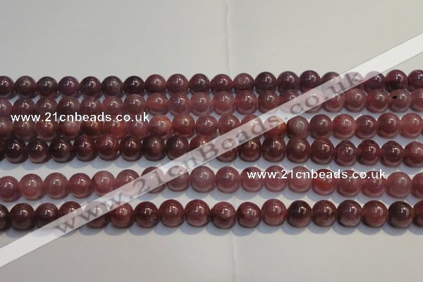 CRZ1002 15.5 inches 6mm - 6.5mm round A grade natural ruby beads