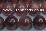 CRZ1003 15.5 inches 7mm - 7.5mm round A grade natural ruby beads