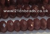 CRZ1013 15.5 inches 3*5mm faceted rondelle A- grade ruby beads