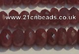 CRZ1017 15.5 inches 3*5mm faceted rondelle A grade ruby beads