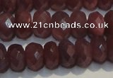 CRZ1021 15.5 inches 3*5mm faceted rondelle A+ grade ruby beads