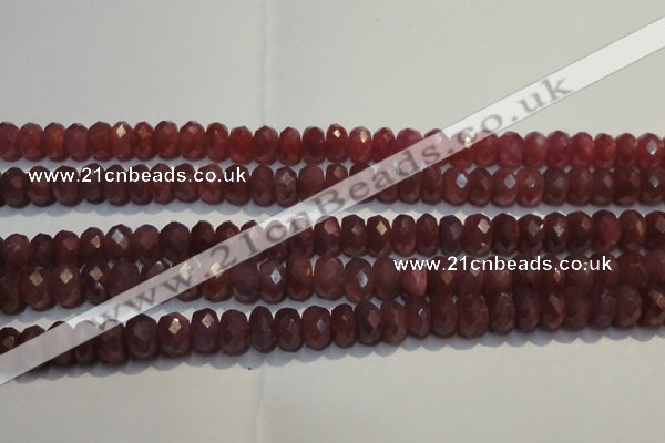 CRZ1021 15.5 inches 3*5mm faceted rondelle A+ grade ruby beads