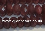 CRZ1022 15.5 inches 4*6mm faceted rondelle A+ grade ruby beads