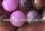 CRZ1133 15.5 inches 10mm faceted round ruby sapphire beads