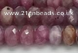 CRZ1152 15.5 inches 4*6.8mm faceted rondelle natural ruby beads