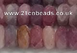 CRZ1153 15.5 inches 4*8mm faceted rondelle natural ruby beads