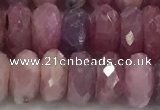 CRZ1154 15.5 inches 5*9mm faceted rondelle natural ruby beads