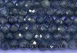 CRZ1172 15 inches 3.5mm faceted round sapphire beads