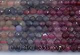 CRZ1202 15 inches 2mm faceted round ruby sapphire beads