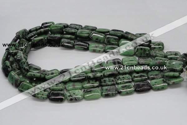 CRZ17 15.5 inches 13*18mm rectangle ruby zoisite gemstone beads