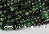 CRZ20 15.5 inches 4mm round ruby zoisite gemstone beads