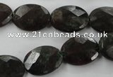 CRZ225 15.5 inches 13*18mm faceted oval ruby zoisite gemstone beads