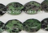 CRZ497 15.5 inches 15*20mm octagonal ruby zoisite gemstone beads