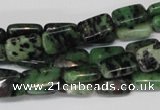 CRZ50 15.5 inches 8*12mm rectangle ruby zoisite gemstone beads