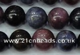 CRZ503 15.5 inches 10mm round natural ruby sapphire beads