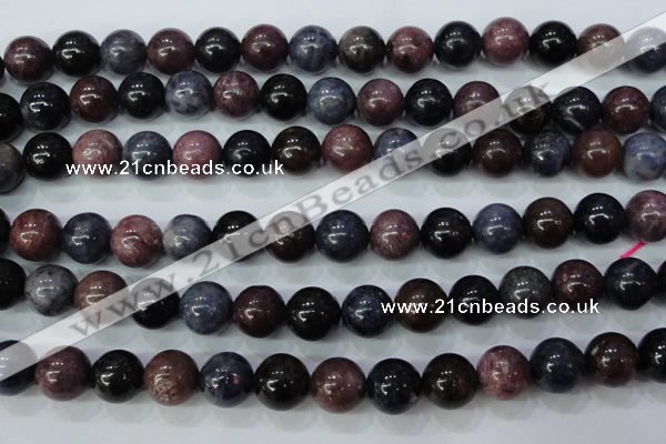 CRZ503 15.5 inches 10mm round natural ruby sapphire beads