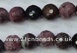 CRZ512 15.5 inches 8mm faceted round natural ruby sapphire beads