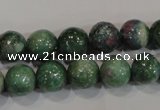 CRZ603 15.5 inches 10mm round New ruby zoisite gemstone beads