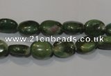 CRZ611 15.5 inches 8*10mm oval New ruby zoisite gemstone beads