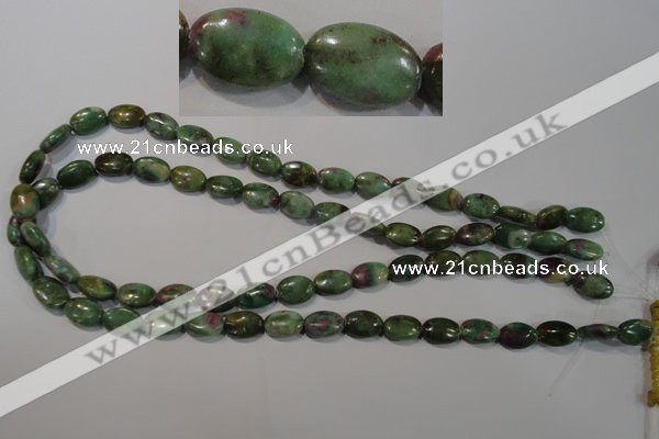 CRZ612 15.5 inches 8*12mm oval New ruby zoisite gemstone beads