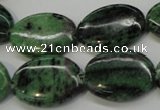 CRZ62 15.5 inches 18*25mm oval ruby zoisite gemstone beads