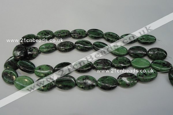 CRZ62 15.5 inches 18*25mm oval ruby zoisite gemstone beads