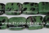 CRZ68 15.5 inches 15*20mm rectangle ruby zoisite gemstone beads