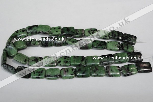 CRZ68 15.5 inches 15*20mm rectangle ruby zoisite gemstone beads