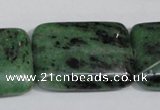 CRZ69 15.5 inches 25*35mm rectangle ruby zoisite gemstone beads