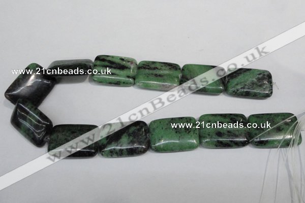 CRZ69 15.5 inches 25*35mm rectangle ruby zoisite gemstone beads