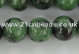 CRZ725 15.5 inches 14mm round ruby zoisite gemstone beads