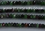 CRZ750 15.5 inches 2*2.5mm faceted rondelle ruby zoisite beads