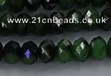 CRZ754 15.5 inches 5*8mm faceted rondelle ruby zoisite beads