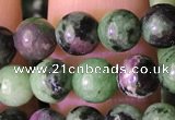 CRZ771 15.5 inches 6mm round ruby zoisite beads wholesale