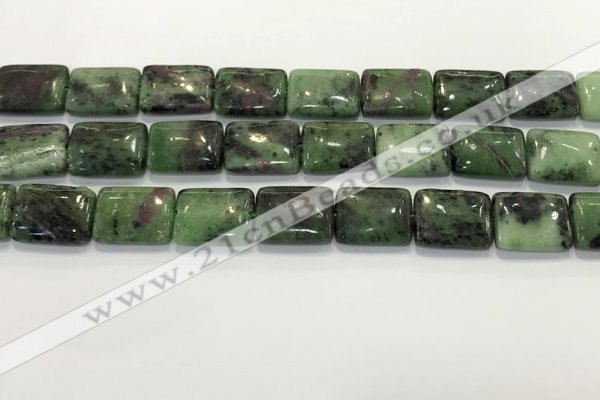CRZ794 15.5 inches 15*20mm rectangle ruby zoisite gemstone beads