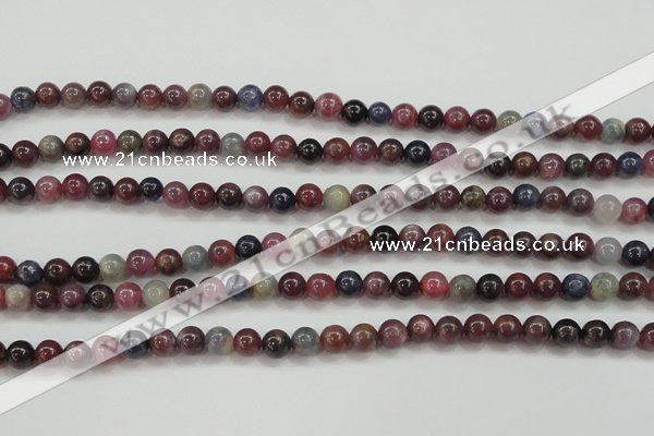 CRZ801 15.5 inches 6mm round natural ruby sapphire beads