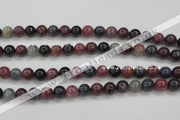 CRZ802 15.5 inches 10mm round natural ruby sapphire beads