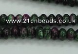 CRZ920 15.5 inches 5*8mm rondelle Chinese ruby zoisite beads