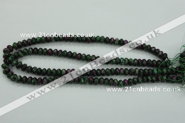 CRZ920 15.5 inches 5*8mm rondelle Chinese ruby zoisite beads