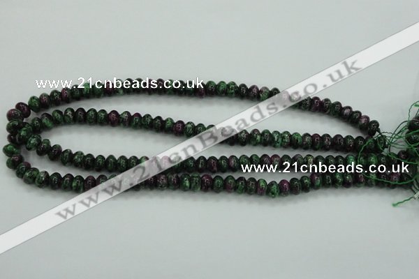 CRZ923 15.5 inches 10*14mm rondelle Chinese ruby zoisite beads