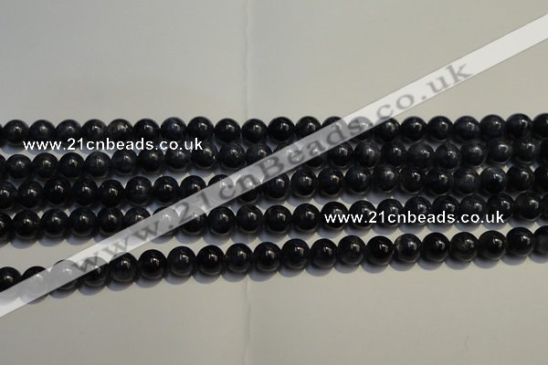 CRZ951 15.5 inches 6mm - 6.5mm round A- grade natural sapphire beads