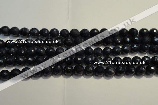 CRZ963 15.5 inches 7mm – 7.8mm faceted round A grade sapphire beads