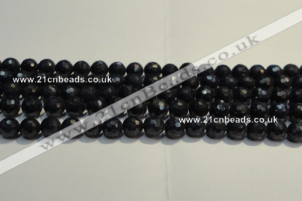 CRZ965 15.5 inches 7mm – 7.8mm faceted round A+ grade sapphire beads