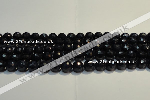 CRZ967 15.5 inches 7mm – 7.8mm faceted round AA grade sapphire beads
