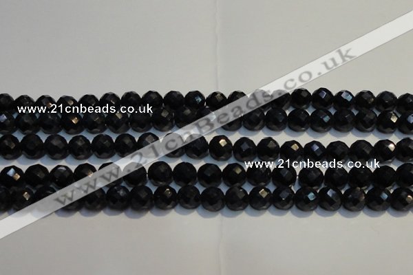 CRZ969 15.5 inches 6mm – 6.5mm faceted round AA grade sapphire beads