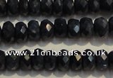 CRZ975 15.5 inches 3*5mm faceted rondelle A grade sapphire beads