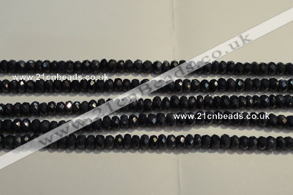 CRZ975 15.5 inches 3*5mm faceted rondelle A grade sapphire beads